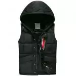 acheter doudoune moncler sans hooded vest  autumn winter black